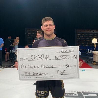 BJJ instructor Nathan Haddad wins the team tournament at the Professional Grappling Federation Season 6