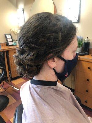 Wedding hair practice