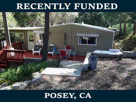 Recently funded manufactured home!