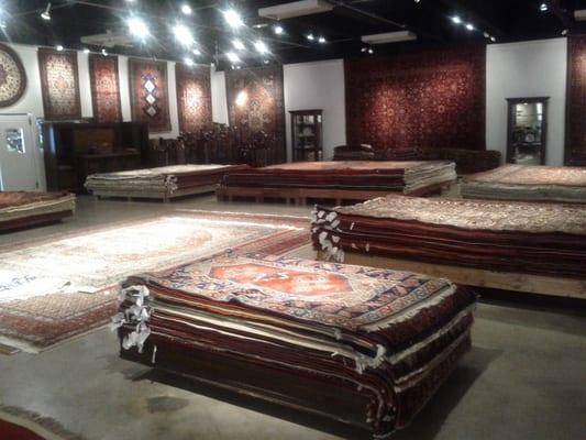 A small glimpse into the brilliant showroom at Persian Rug