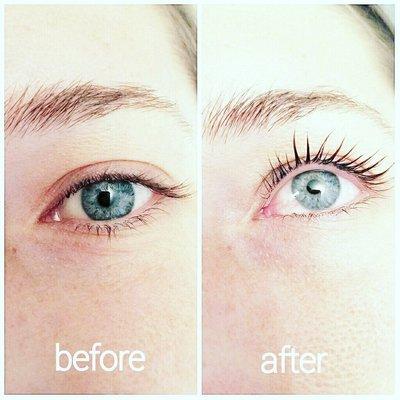 Lash lift, huge difference!