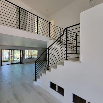 Contemporary  Wrought iron stairs railing