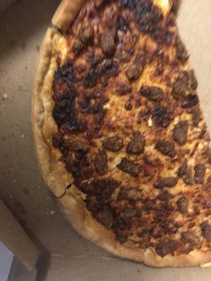 Is this restaurant quality food? Was an hour late, burnt and dry as cardboard. This should never have been served and charged me. Trash it!