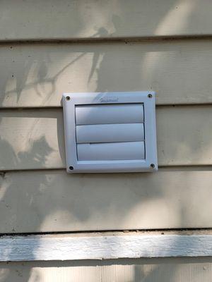 Dryer vent cover replacement.