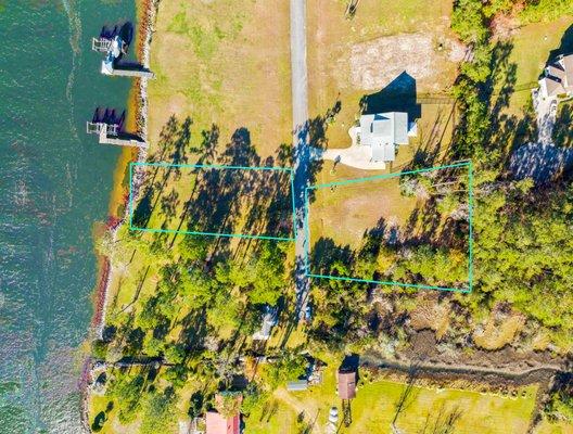 106 Waterway Dr - Stanton Landing Double Waterfront Lot with Deep Water for your boat lift and dock!