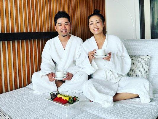 Couples massage ~$250 + mandatory 18% tip per person