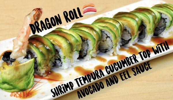 Dragon roll $8.95