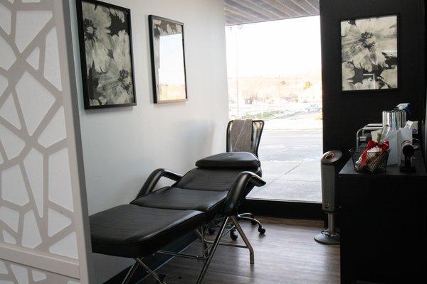 A beautiful room for lash extensions.