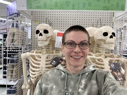 I fit right in, Halloween display.