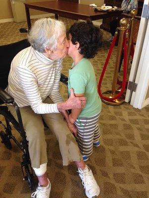 Kisses from a wonderful resident!