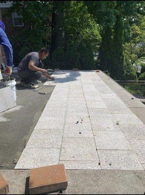 Laying a new patio