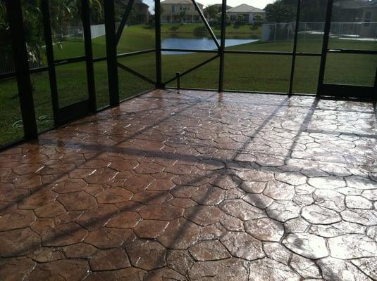 Stamped concrete