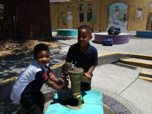 Experimented with fairytales and the well at Fairyland in Oakland, California.