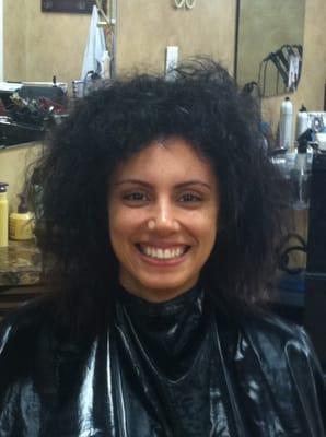 Before Keratin Treatment