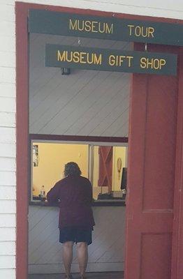 Entrance to the Gift Shop and to the Museum