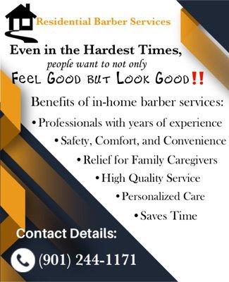 Extended services- Residential Barber Services