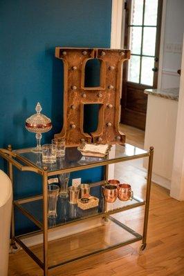 self serve bar cart