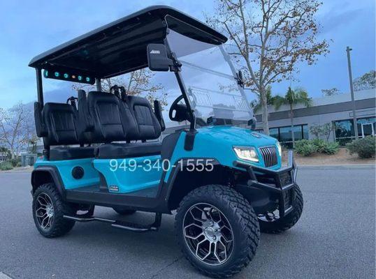 Maverick 4 sky blue Golf cart for sale