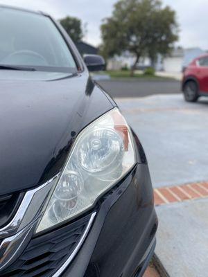 After headlight restoration.