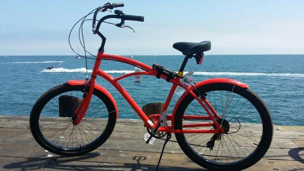 Loving my Raleigh Retroglide Beach Cruiser.  Pictured here on the pier in Santa Barbara.  Rides as comfortable and smooth as a 1970s Caddi.