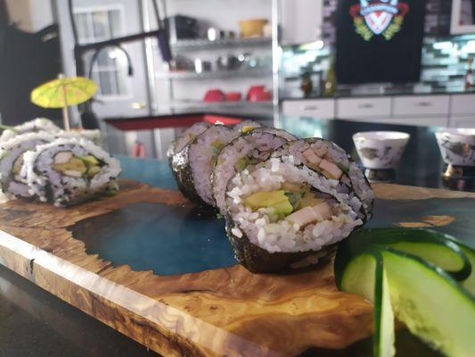 Homemade sushi classes at chefchampion.com