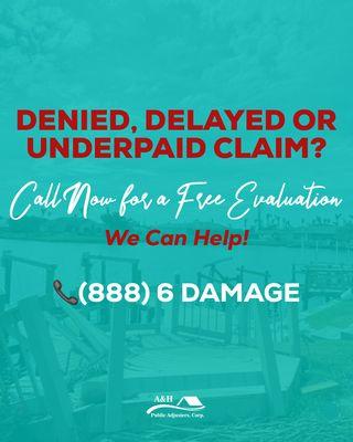 Hurricane Ian Property Damage? We can help you get paid what you deserve. 
We do a free inspection and evaluation of the claim. Licensed.