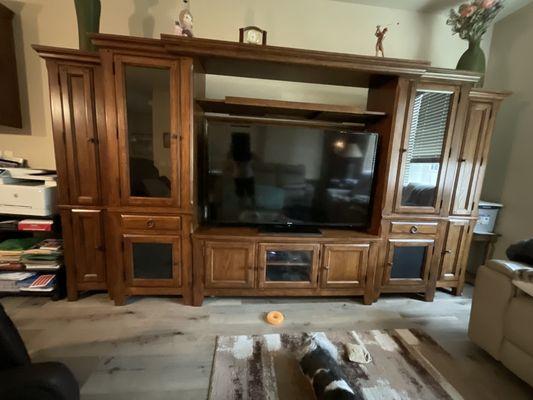 5 piece entertainment center