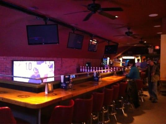 Upstairs bar overlooking main floor