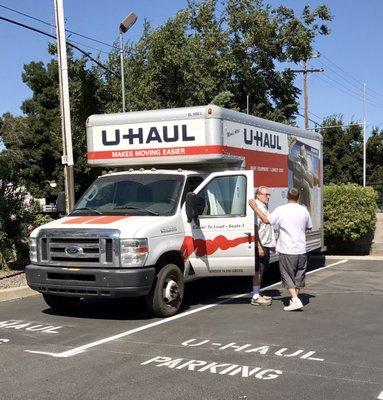 17 ft Uhaul truck ready to go for a customer!