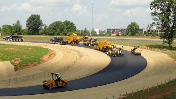 Paving the NCM in Bowling Green, KY.