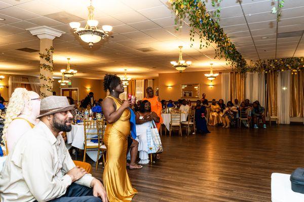 guest area and dance floor