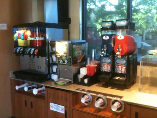 Pepsi, Coke, Kona Coffee, Icee machine