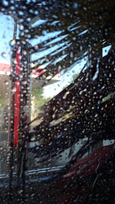 Inside car wash