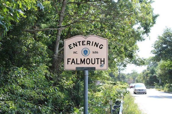 Entering Falmouth at the Sandwich line