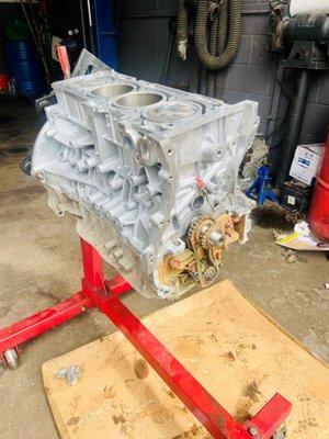 engine block rebelled