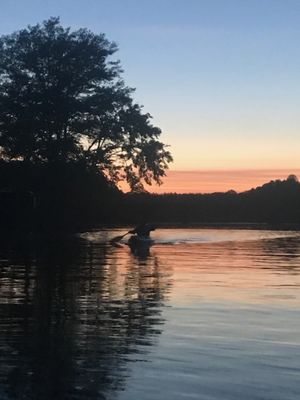 Romantic sunset paddles!