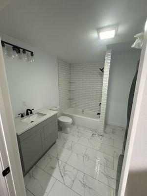 Finish full bathroom