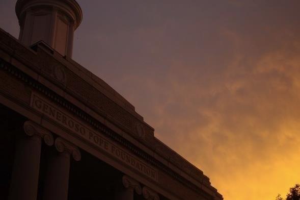 Sunset at the Generoso Pope Foundation