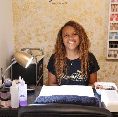 The lovely owner of Glam Nails Beauty Bar!