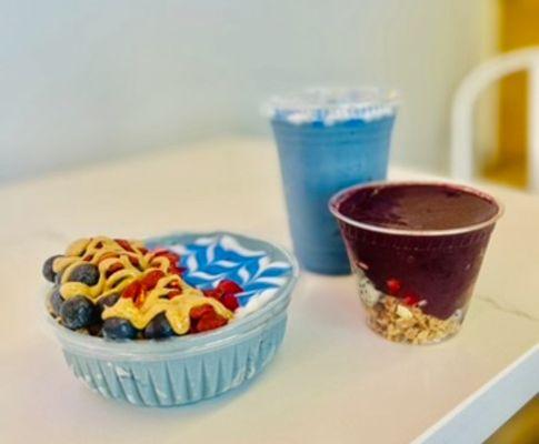 Blue Tiful Bowl, kids açaí bowl, blue-tiful smoothie