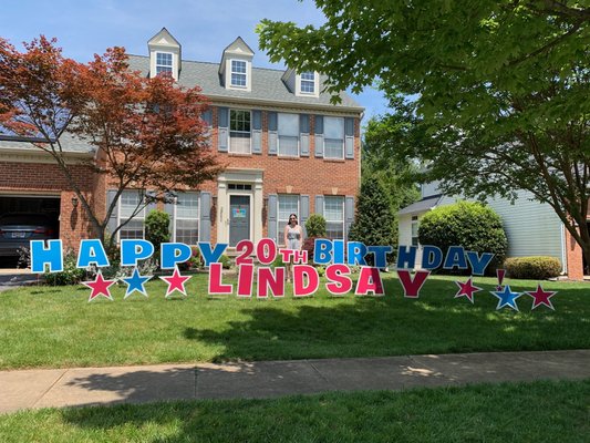 Yard letter signs