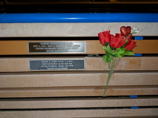 Cape May Promenade -- V-Day tributes on many of the dedicated public benches lining the path