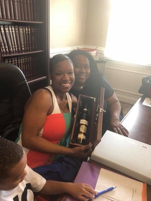 My client purchasing her first home, from me.