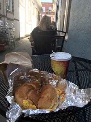 Pork roll & egg with coffee $7.50 - a find