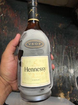 Ice cold henny best in town