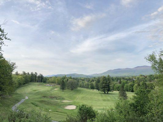 14th Blue tees looking north at the 14th and 13 fairways.