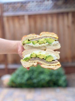 Ultimate Combo Breakfast Sandwich with Avocado