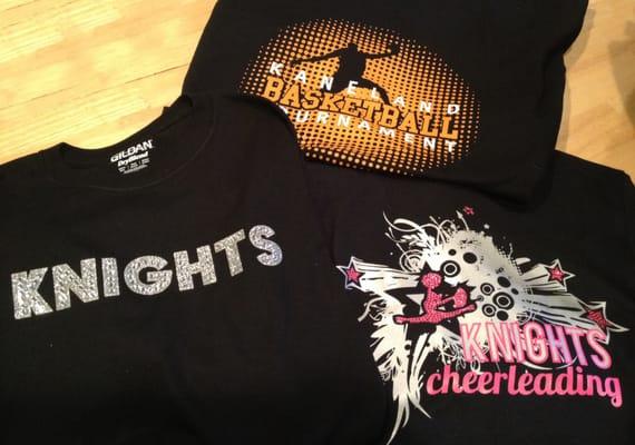 Custom Screen Printing & Bling Apparel for a Basketball Tournament