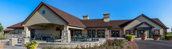 Prairie Bluff's Patio- Overlooking the greens