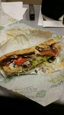 Really subway?!?! How am I supposed to eat this? Worst sandwich ever. Ever.